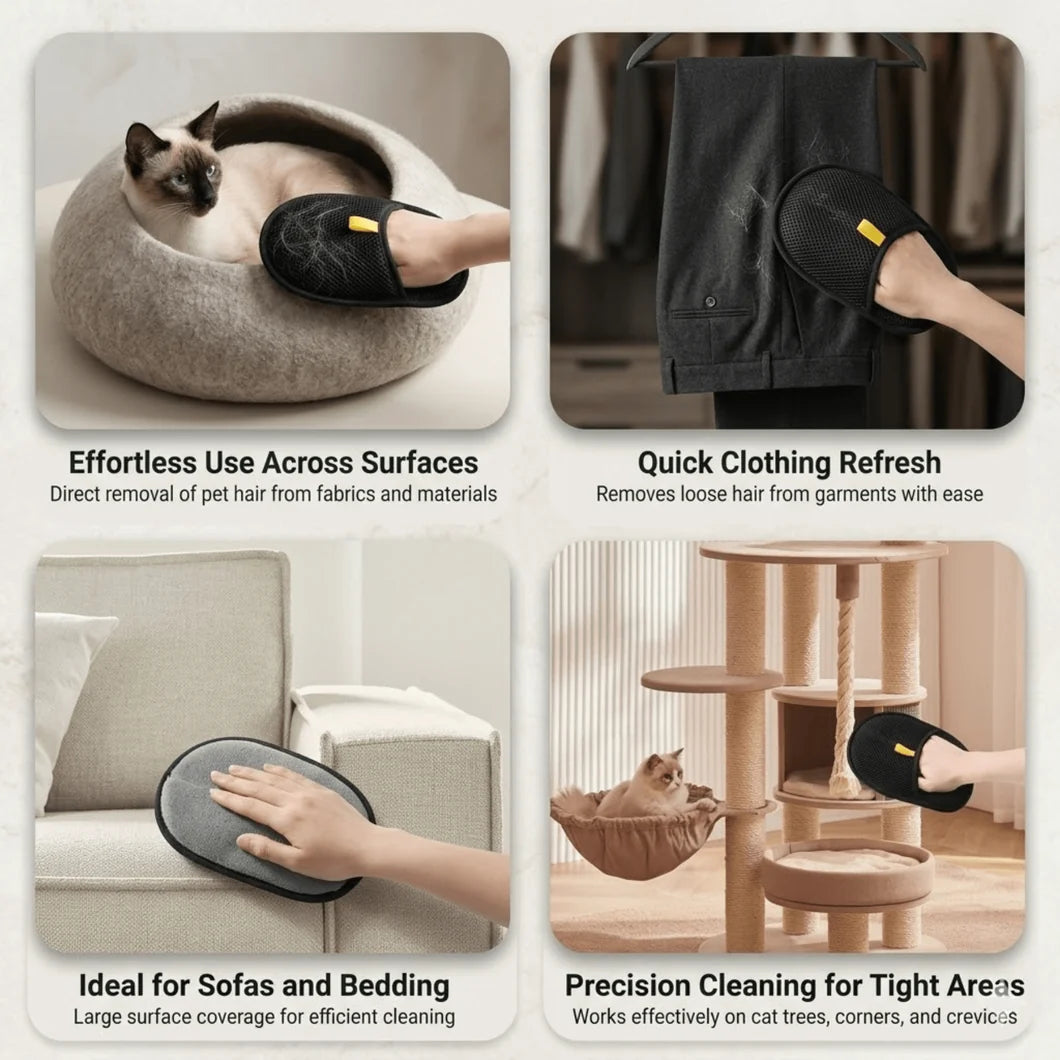 Electrostatic Pet Hair Removal Gloves