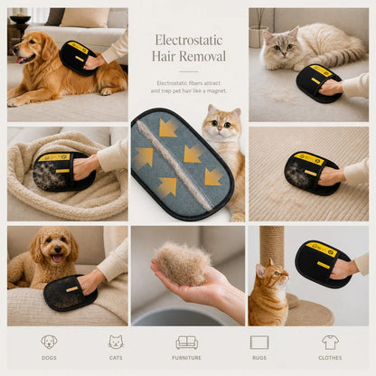 Electrostatic Pet Hair Removal Gloves